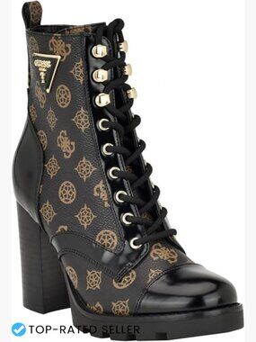 Chunky Lug Sole Ankle Bootie Block Heel Chelsea Zip Side Elastic Panels